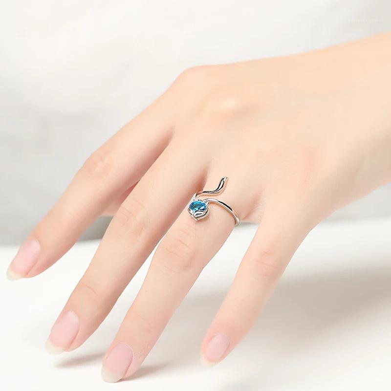 

Wedding Rings Creative Exquisite Fashion Crystal Ring For Woman Jewelary Engagement Gifts Bands Wome Copper Animal1