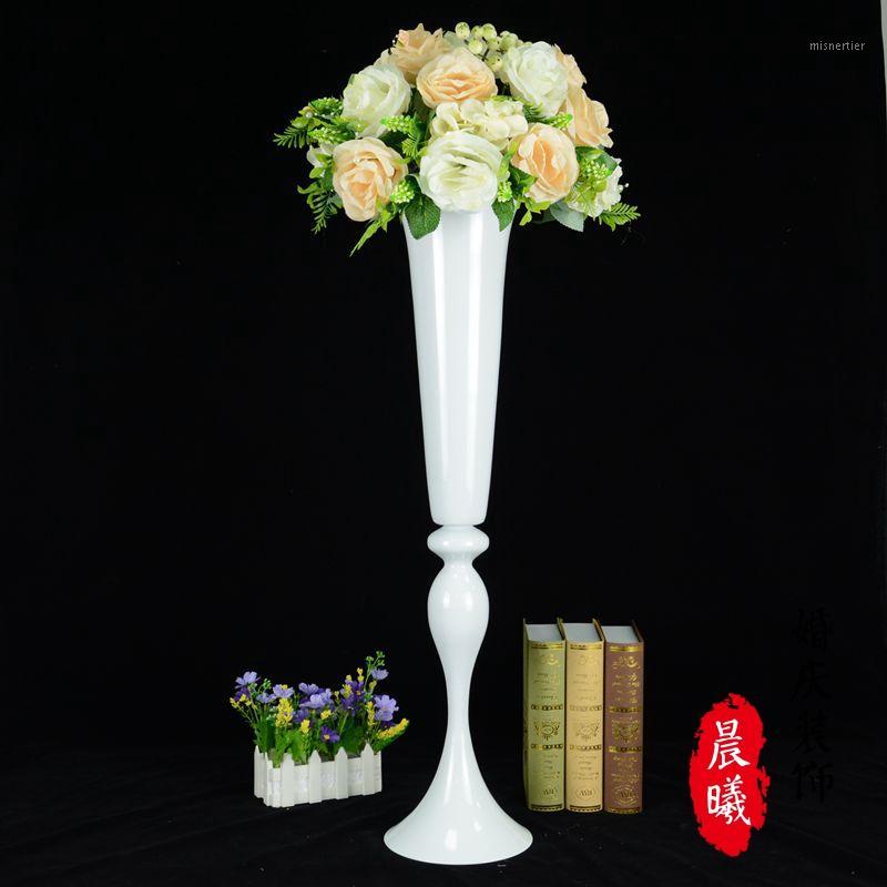 

Flowers Vases Table Centerpiece Vase Metal Gold Tabletop Road Lead Type Flower Holder for Home/Wedding Decoration Best Gift G0311