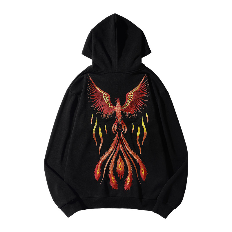 

High 2020 New Fashion Arrival Complete Hoodies Casual Hip Hop Men with No Male Embroidered Hoodie Fleece Large Cotton Sizes Pfxr, Black