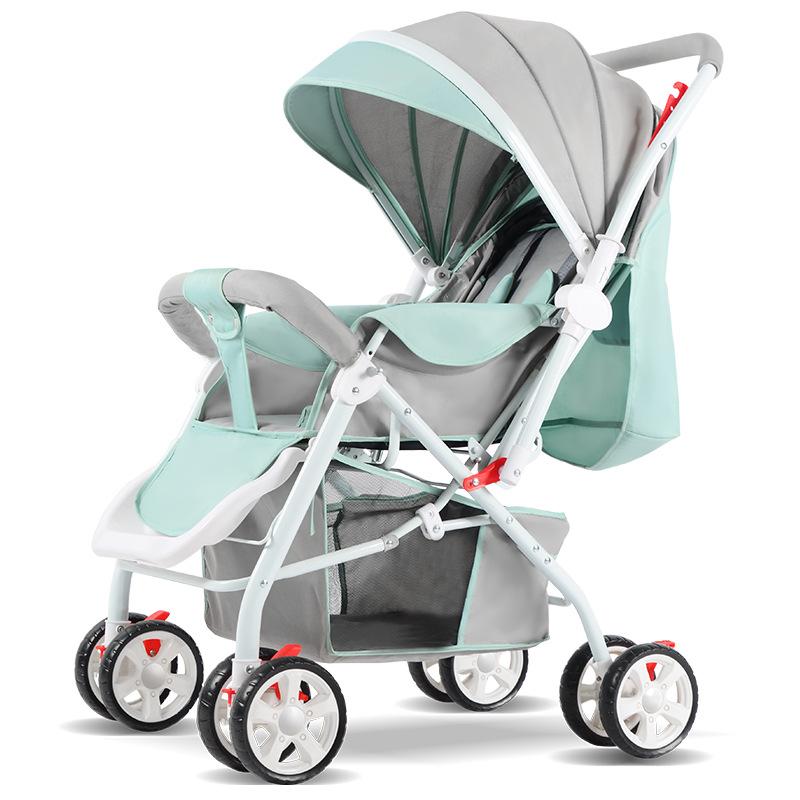 

2021 Baby stroller super light foldable baby stroller can sit on the easy lying umbrella car BB trolley on the plane