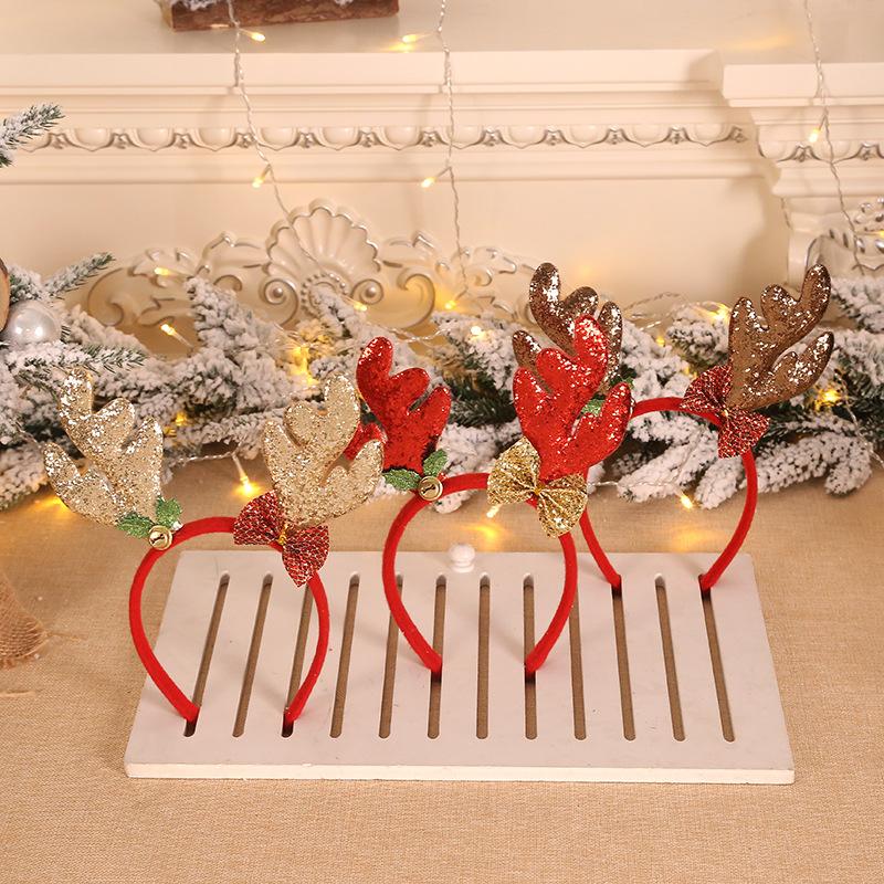 

Christmas Decorations Xmas Headbands Home Decor Kids Adult Headwear Reindeer Ornaments Decoration Party Cosplay Natal