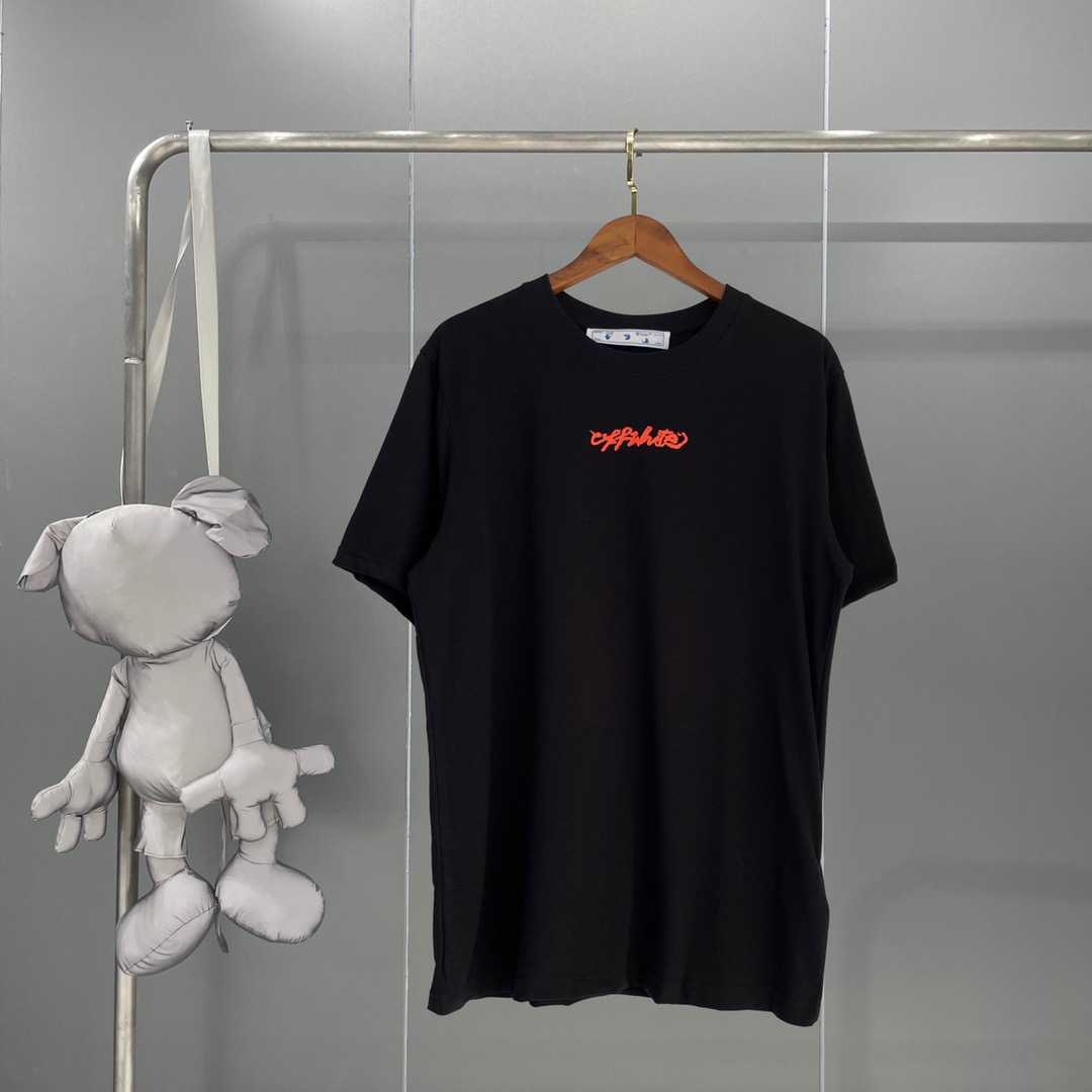 

2022ss spring and summer new high grade cotton printing short sleeve round neck panel T-Shirt Size: m-l-xl-xxl-xxxl Color: black white A84