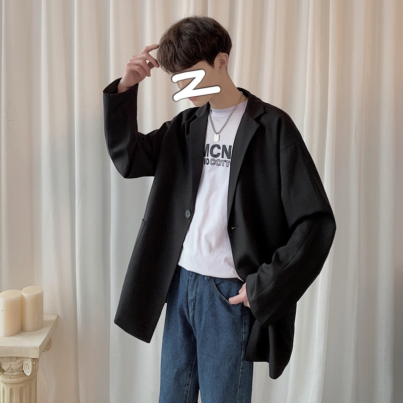 

2021 New Luxury Classic Black Japan Style Men's Casual Blazers Autumn Spring Fashion Brand Long Suit Y2cd, X10 1