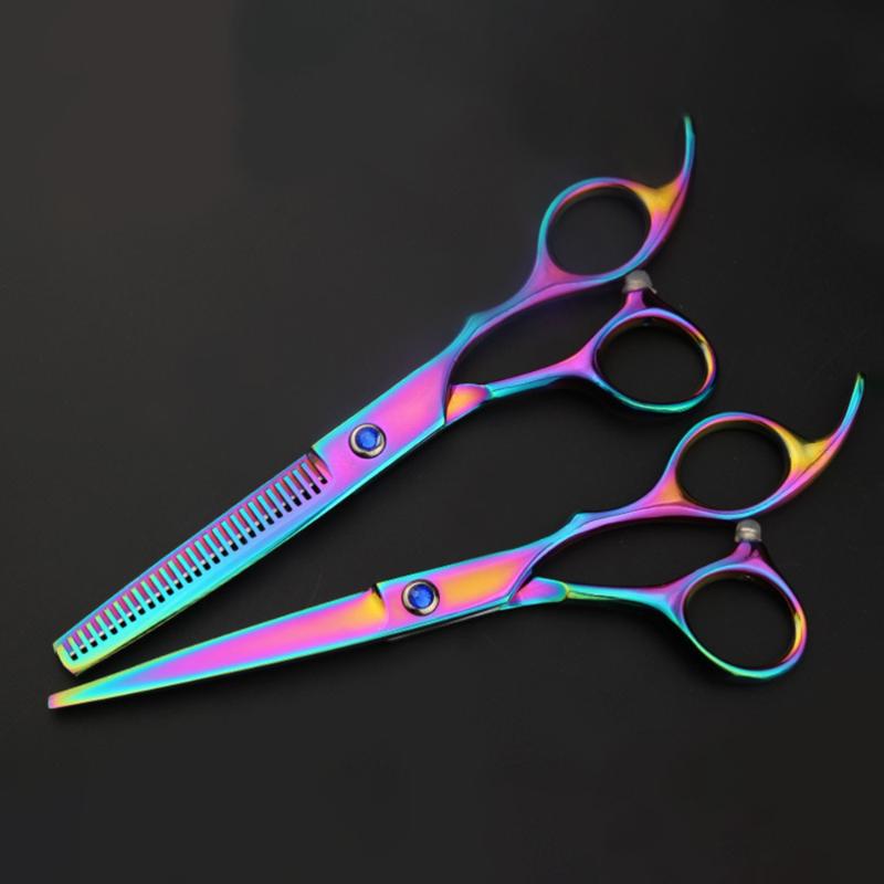 

2 pcs Hair Cutting Scissors Professional Sharp Barber's Shears Hair Clipper for Home Hairdressing