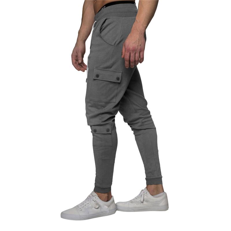 

Mens Joggers Casual Pants Fitness Men Sportswear Tracksuit Bottoms Skinny Sweatpants Trousers Black Gyms Jogger Track Pants#4