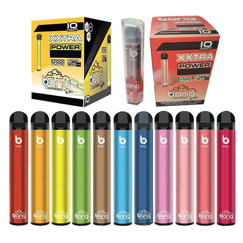 

Disposable vapes 6 ml 2000 Puffs bang xxl dispoable 800mAh stater kit set gift promotion Original vape pen