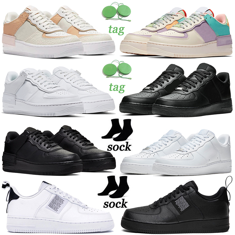 

men women one casual shoes fashion mens trainers classic shadow sneakers Triple White Black Tropical Twist canvas sports chaussures platform outdoor, Classic triple white