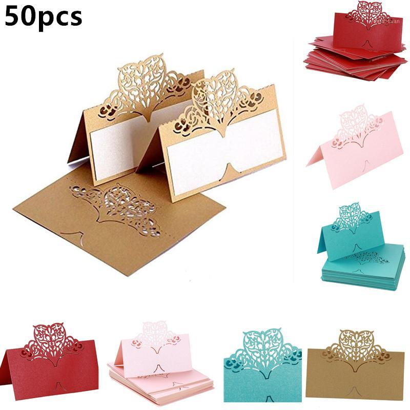 

50Pcs European Laser Hollow Out Cute Butterfly Shape Table Name Card Vintage Wedding Party Reception Place Card Party Decoration1