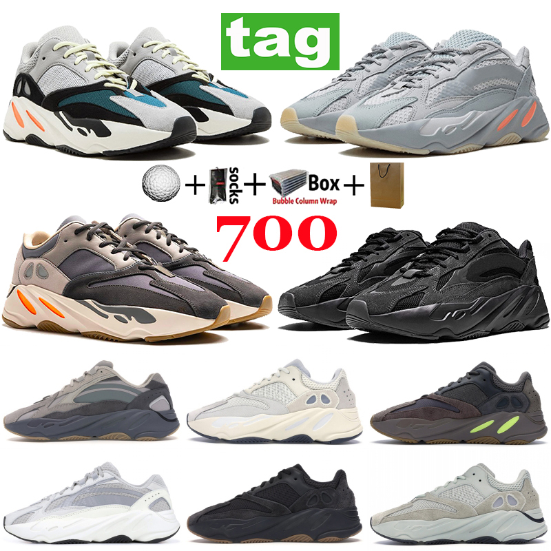 

Best 700 Runner Kanye V1 V2 Running shoes Reflective SUN Solid Grey Inertia V2 Hospital Carbon Teal Blue Vanta men women sneakers trainers, Double boxes
