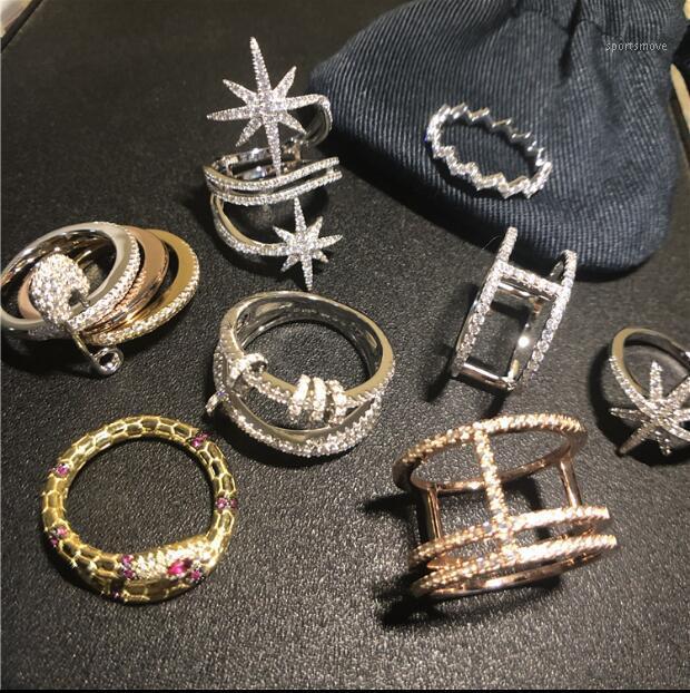 

women Transfer pin I-shaped ring female ring classic collection1