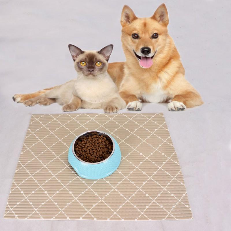 

Pet Cat Beds Mat For Dog PVC Waterproof Pad Bowl Drinking Feeding Placemat Pet Litter Tablecloth