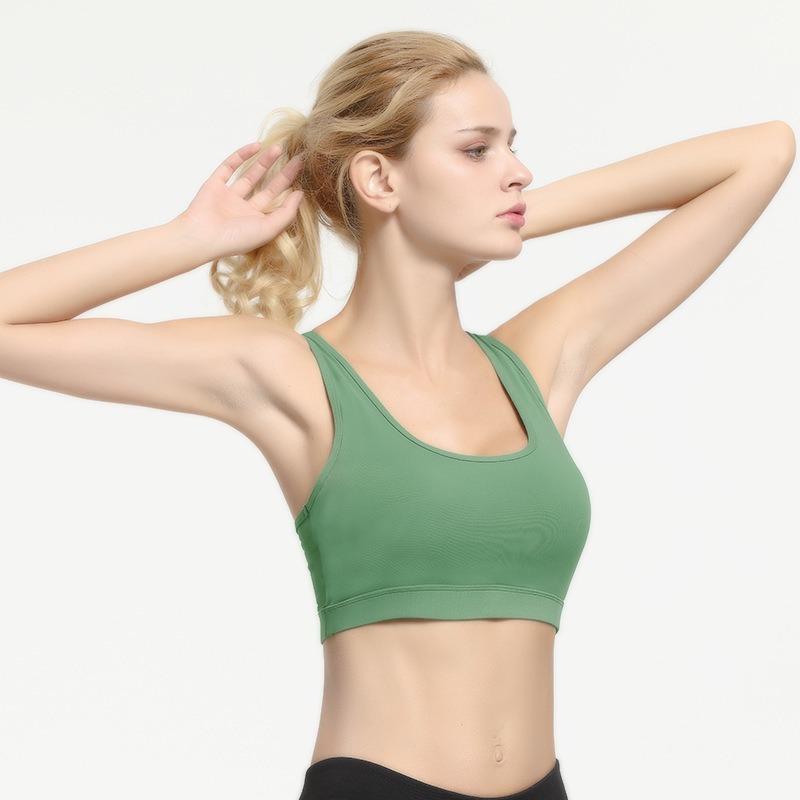 

Running Fitness Exercise Bra Beauty Gathers Together To Absorb Moisture Sweat Vest Sports Bras for Women Padded Casual Wireless, White