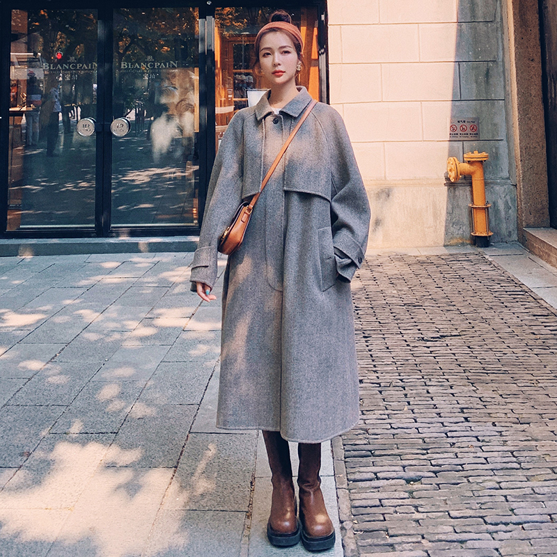 

2021 New Female Winter Wool Young Korean Long Loose Grey Fashion Single Quality Breasted Thick Jacket 8r Ylkb, Games