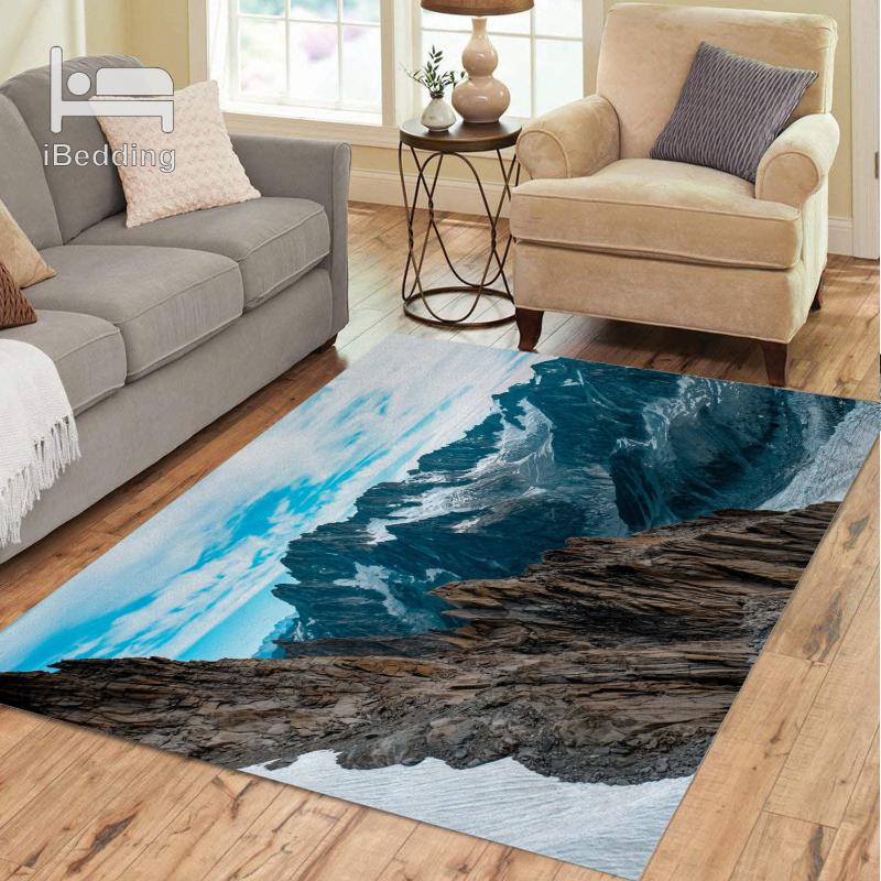 

Mountains 3D Printed Rectangle Rug for Adult Yoga Mats Living Room Decorative, Custom