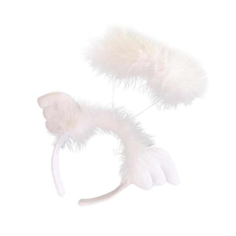 

1pc Angel Style Girl Hair Hoop Unique Lovely Angel Headwear Hair Hoop Themed Headdress for Festival Party Photo Deco