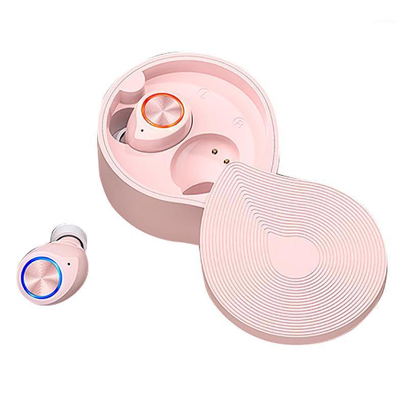 

TW70 Wireless Bluetooth 5.0 Earbuds, Press Control Sport Waterproof Headphones, Noise Canceling Stereo Earphones With Charging C1, Pink