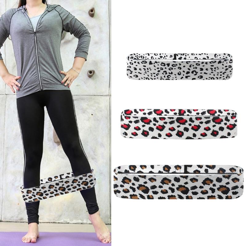

3pcs/set Resistance Bands for Legs and BuLeopard Hip Training Booty Bands Non Slip Workout