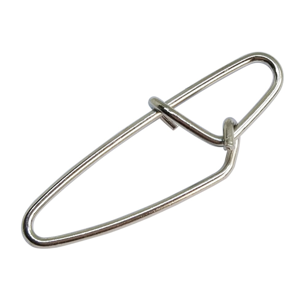 200 pieces/lot Stainelss Steel Fishing Duolock Snap Saltwater Strength Bass Fly Fishing Weight Connector Freshwater Crappie Fishing Tackle-image-384079937