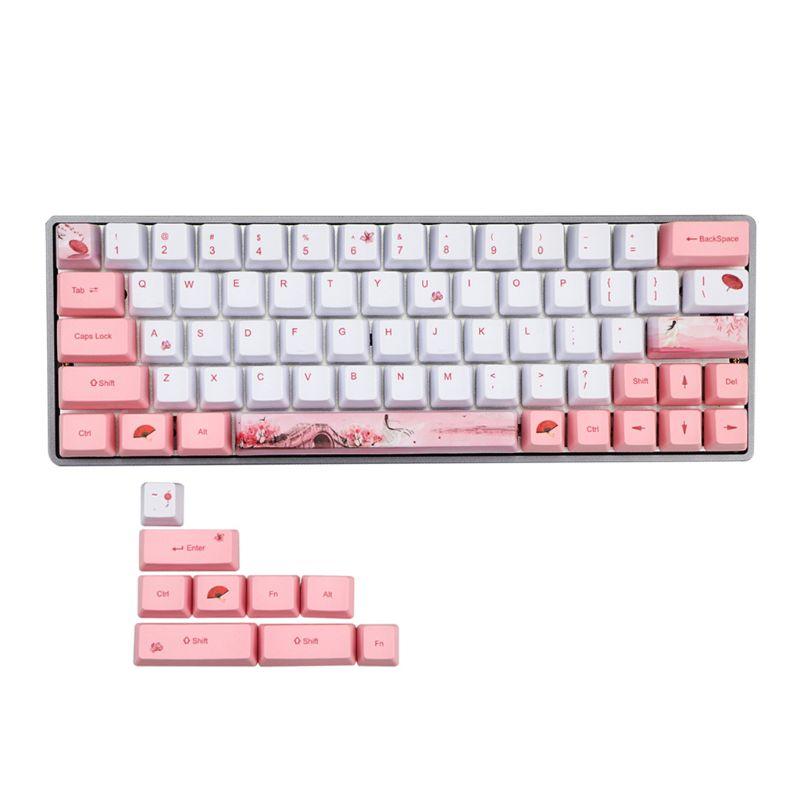 

Dye-Sublimation Mechanical Keyboard Cute Keycaps PBT OEM Profile Keycap For GH60 GK61 GK64 Keyboard