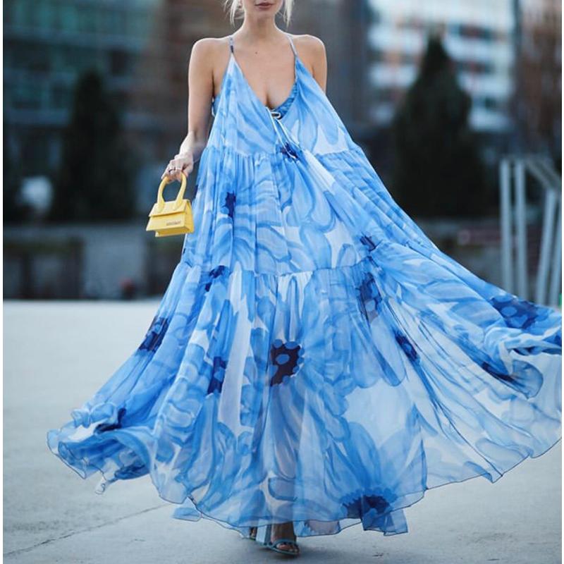 

4.23 2020 Summer New Women Fashion Temperament Luxury Dress Sexy Print Lace up Design Spaghetti strap backless Dresses 2 Color, Pink