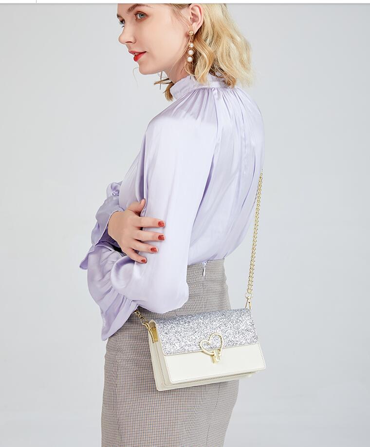 

Leather clutch for women Evening Bags fashion chain purse lady shoulder bag handbag presbyopic mini package messenger bag card holder 005