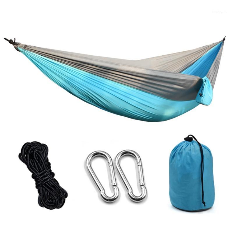 

Outdoor Camping Hammock Parachute Cloth 260 * 140cm Single Camping Hammock1