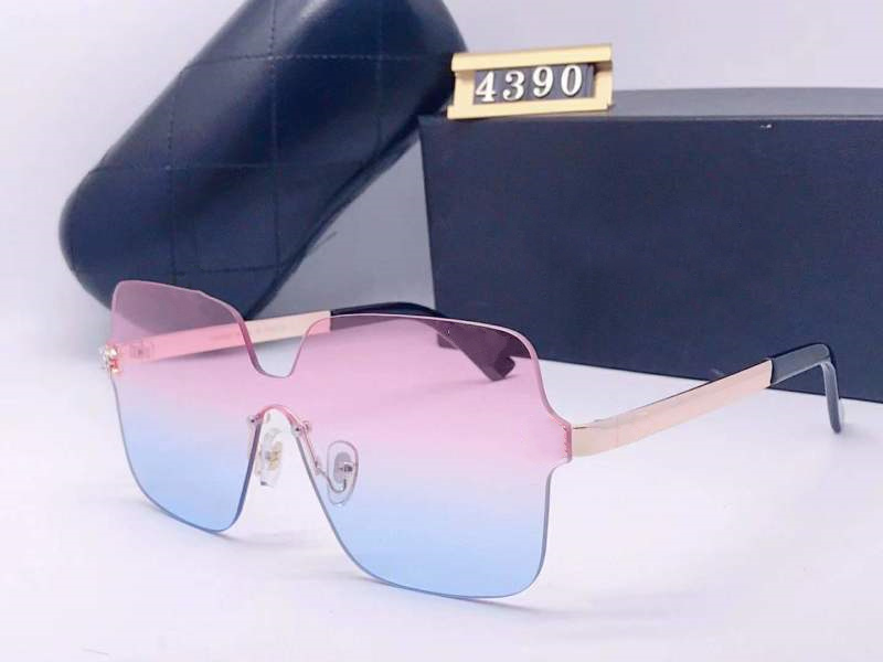 

Womens Sunglasses Summer Beach Goggle Sunglasses Beach Woman Oversize Glasses UV400 4390 7 Color Highly Quality With Box Gifts