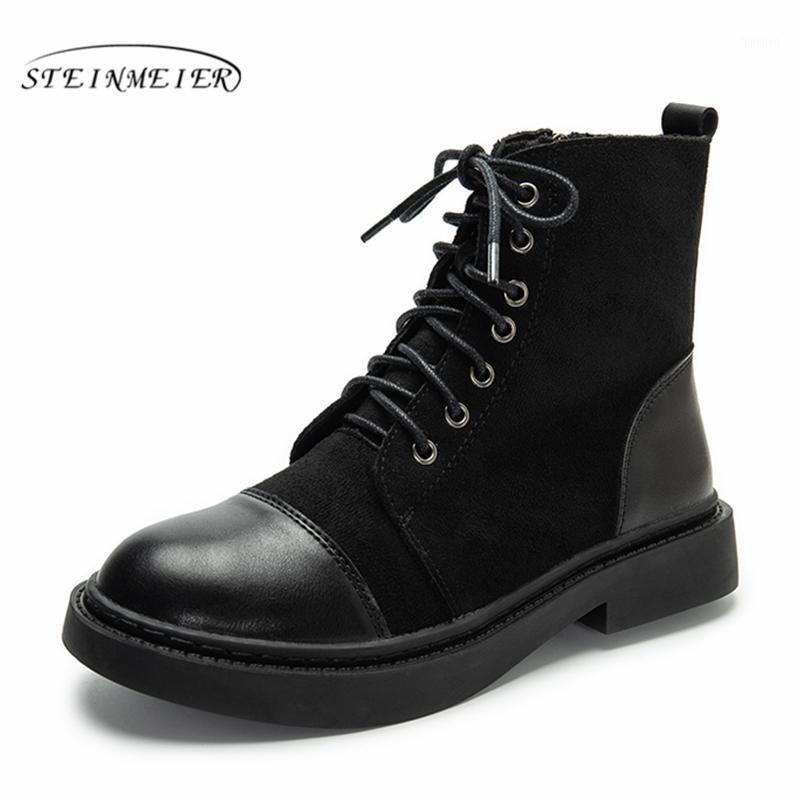 

Winter suede Leather boots Women Ankle Boots Comfortable quality soft Shoes Brand Designer Handmade 2020 black brown1