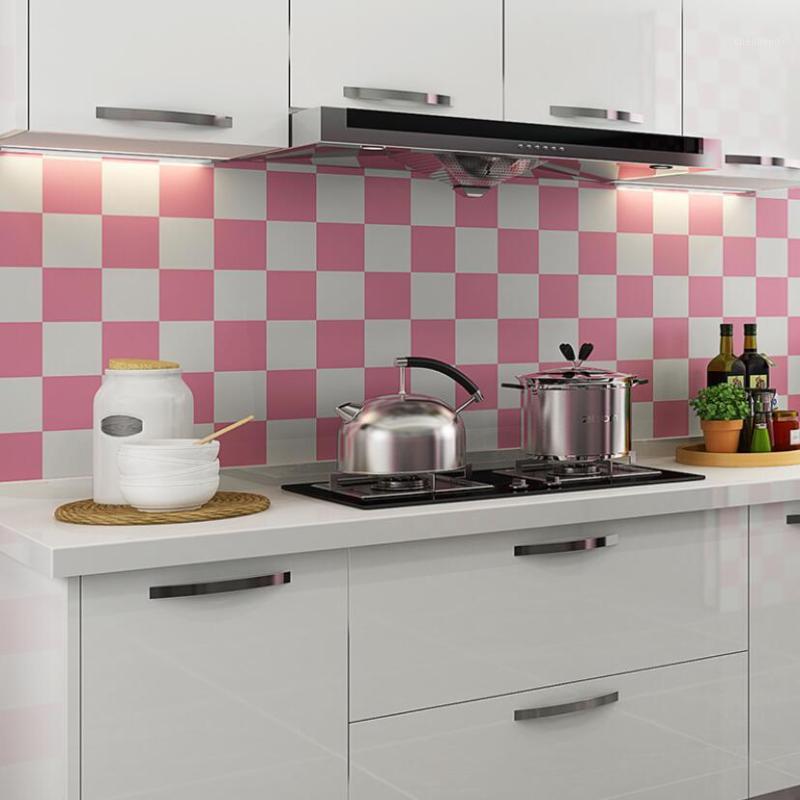 

3d Hexagon Geometric Wallpaper PVC Kitchen Bathroom Waterproof Wallpapers Peel and Stick Furniture Wall Papers Home Decor J1761, Black