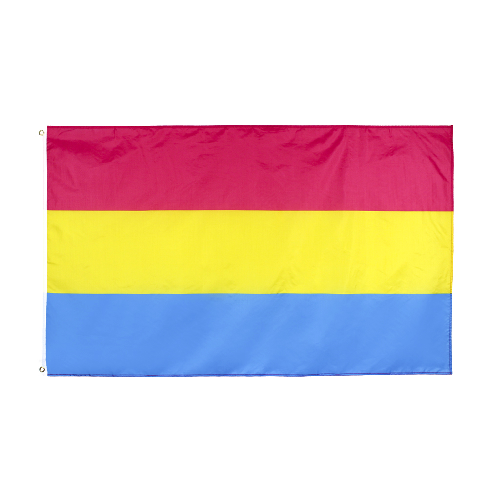 

Omnisexual LGBT Pride Pan Pansexual Flag For Decoration Direct Factory Price 100% Polyester 90*150cm