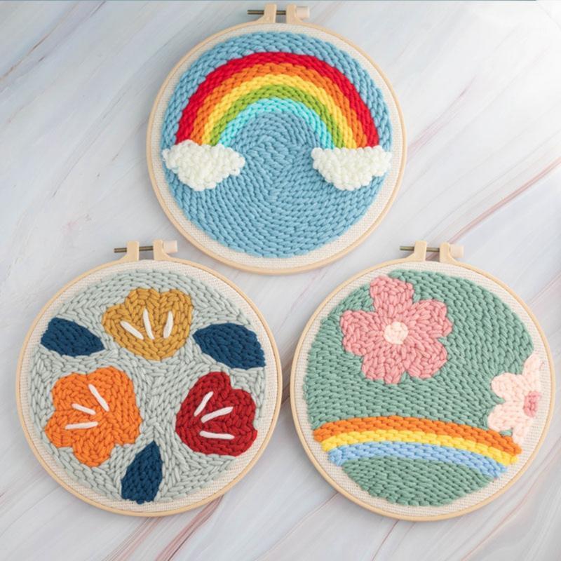 

DIY Wool Embroidery Kits For Beginners 2020 Cartoon Embroidery Kits For Kids Cross Stitch Set as Best Gifts Home1