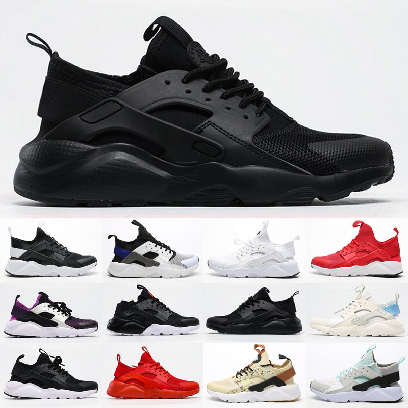 

huarache run ultra running shoes men women triple black white red huaraches runners mens womens trainers sports sneakers size 36-45
