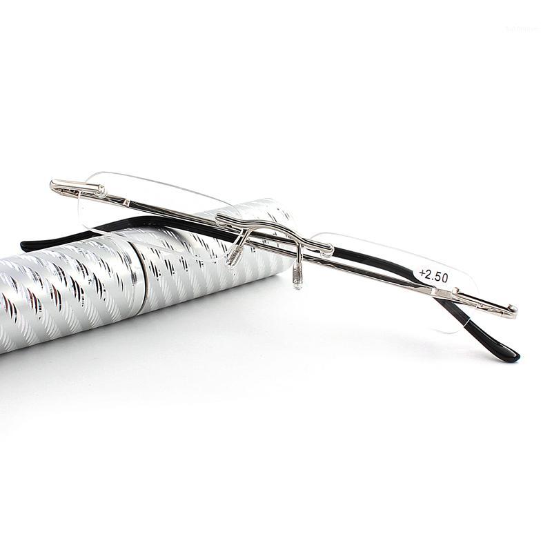 

Tube reading glasses portable magnifier reading glasses frameless men rimless 1.0 1.5 2.0 2.5 3.01