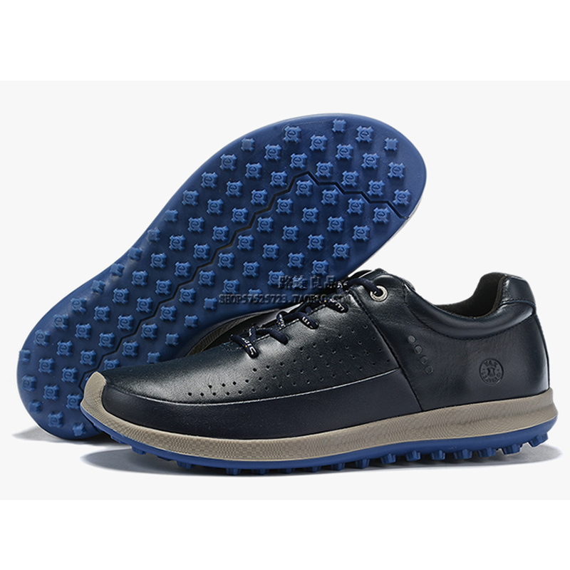 

Masculine sports for classic professional man golf shoes leather trianers, Regulation 124;grey section 124