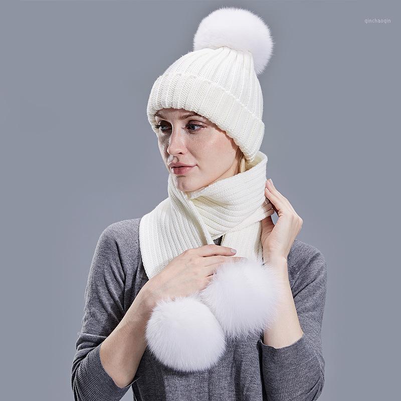 

Ladies Winter Knitted Hat Scarf Men's and Women's Autumn and Winter Warm Fur Balls Linzi Fur Ball Children's Adult Hat1