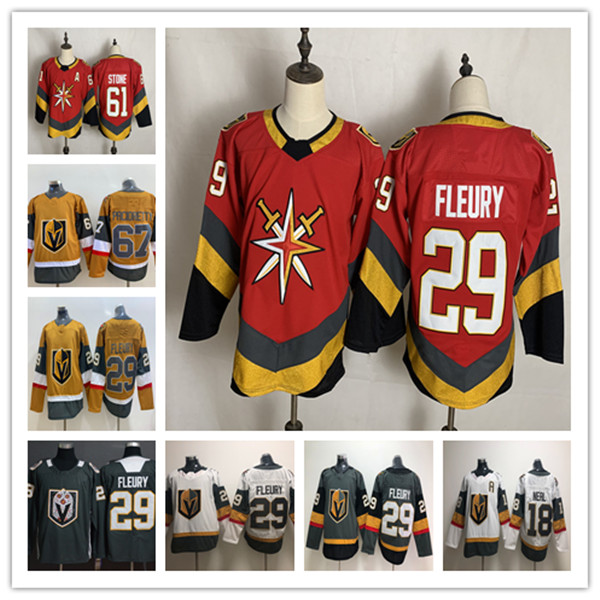

2021 Vegas Golden Knights Marc-Andre Fleury Reverse Retro Jersey Mark Stone William Karlsson Max Pacioretty Marchessaul Pietrangelo Reaves, As pic