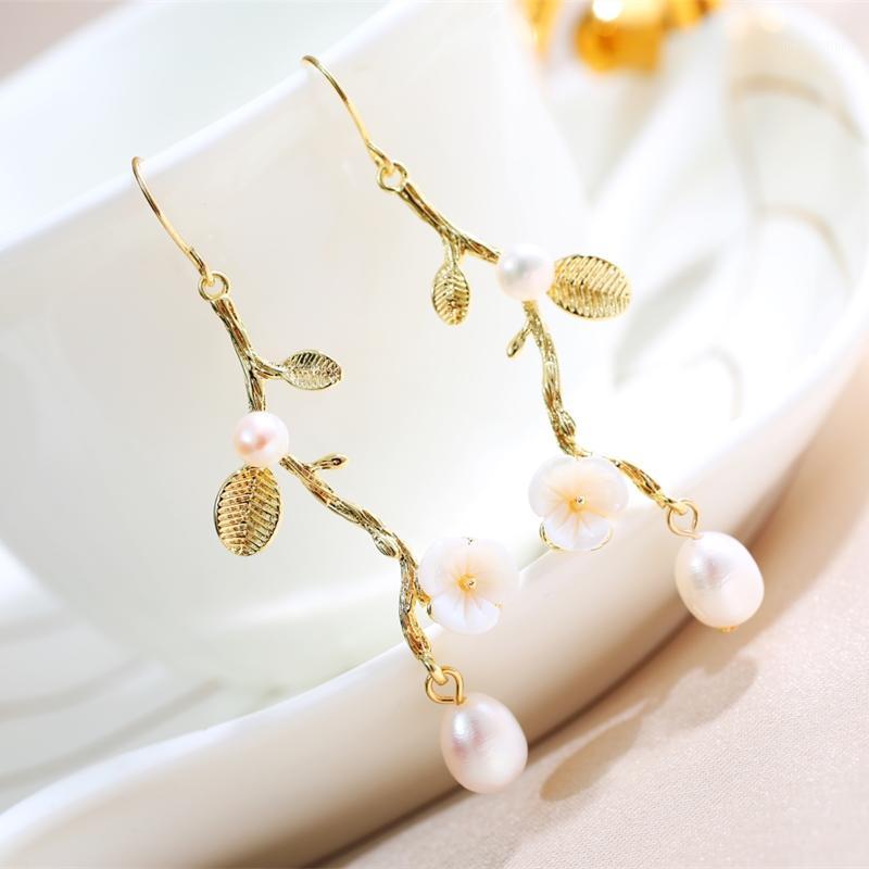 

DAIMI Pearl Earrings Plum Pattern 4-5/7-8mm Natural Freshwater Pearl Earrings For Women Gift1