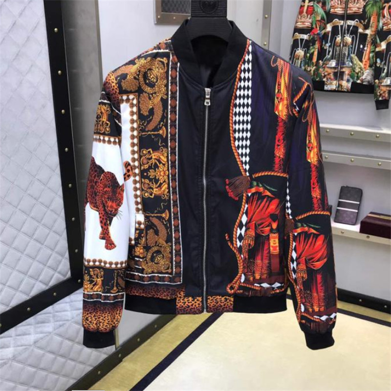 

Hot fashion and high quality new Leopard print men's casual luxury handsome slim jacket 201105, As picture shown