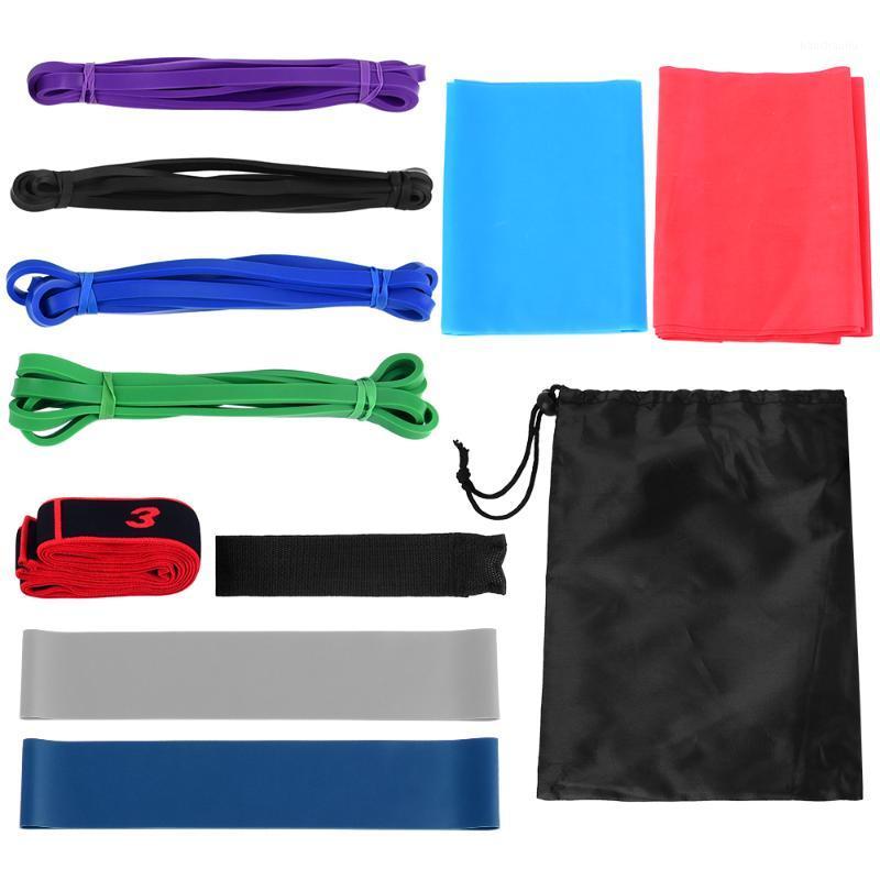 

11pcs Fintess Resistance Bands Set Loop Bands Yoga Stretch Strap with Carry Bag Fitness Yoga Resistance Band1, Red