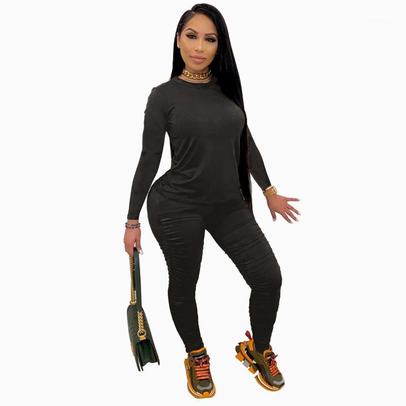 

Autumn Active 2 Piece Set Women Casual Running Sportswear Slim Tracksuit Fashion Workout Long Sleeve Crop Top with Legging Sets1