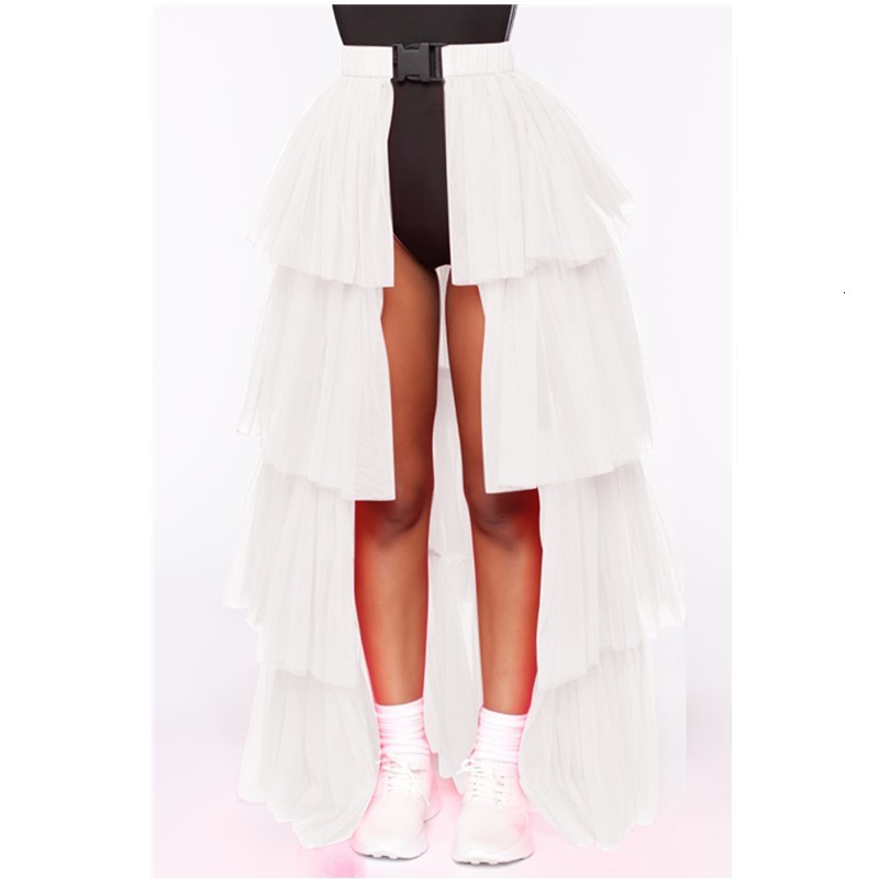 

2021 New Transparent Bubble Buckled Skirts Plied with Four Sexy Female Bar Colors Festival Club Long 0700, Black