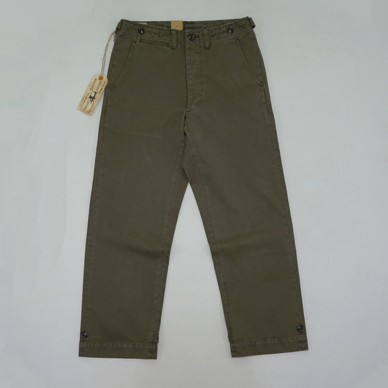 

repro us army M-45 vintage truosers military trousers natural olive XN5I, 32