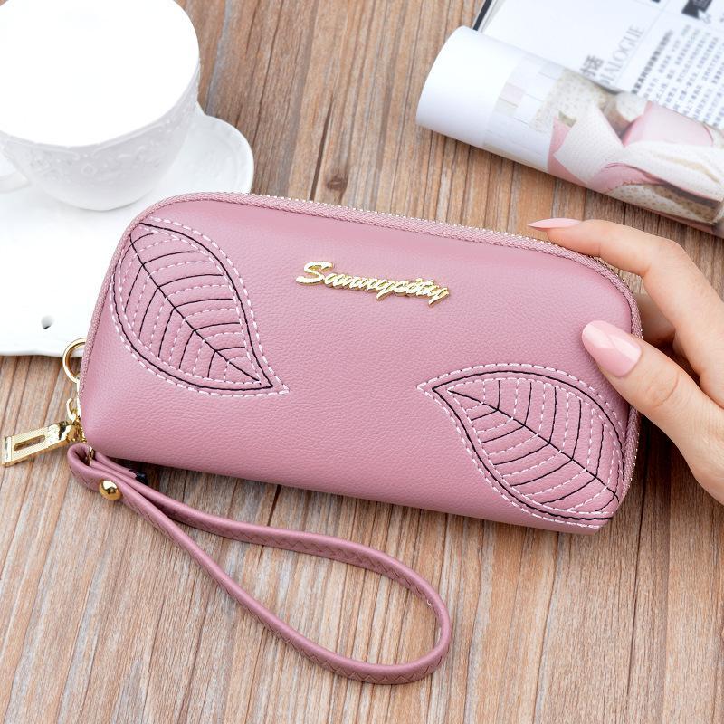 

2018 Wallet Women Design High Quality Fashion Women Wallets Zipper Fashion Dollar Price Purse New Purse and Wallet Gifts1, Pink