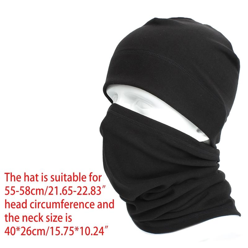

Hats, Scarves & Gloves Sets Unisex Winter Beanie Hat Circle Scarf Set Faux Fleece Windproof Cap Neck Warmer 270D