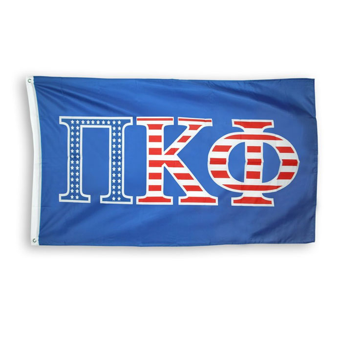 

Pi Kappa Phi USA Flag 3x5 feet Double Stitched High Quality Factory Directly Supply Polyester with Brass Grommets