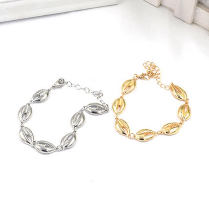 

Bohemia Sea Shell Bracelets Alloy Adjustable Cowrie Bracelets Summer Beach Party Chain Women Fashion Jewelry Gifts1