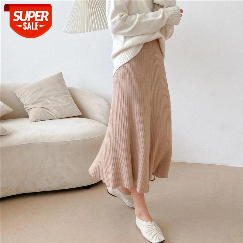 

AOSSVIAO High Waist Women Skirt Casual Vintage Solid Belted Pleated Midi Skirts Lady Fashion Simple Saia Mujer Faldas 2020 #zD8h, White;black