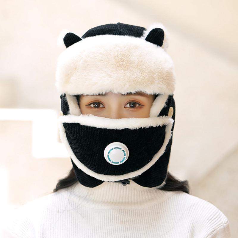 

Women Ski Mask Beanie Cap Knit Face Mask Warm Thicken Unisex Hats Winter Hunting Ear Warm Workout Hat Beanie Hat Ski Headwear