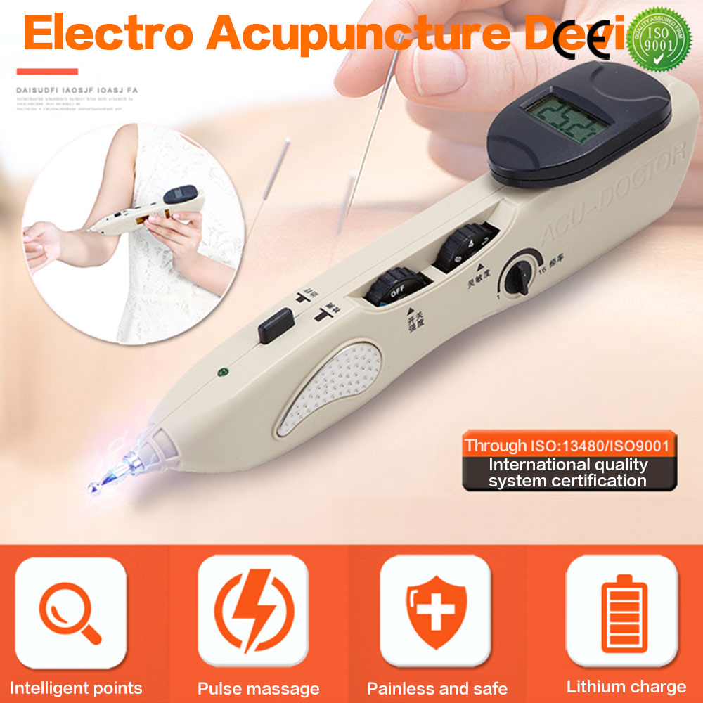 LCD Electronic Handheld Acupointure Pen TENS Point Detector With Digital Display Electro Acupuncture Point Muscle Stimulator Device-image-532908548