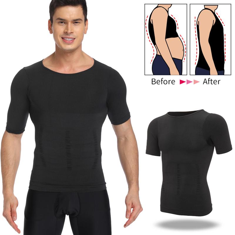 

Mens Body Shaper Belly Control Shapewear Man Shapers Modeling Underwear Waist Trainer Corrective Posture Slimming Vest Corset, Black;brown